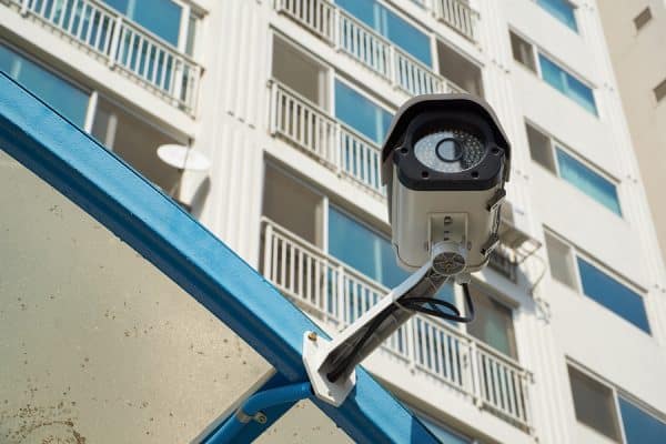 security camera in apartment