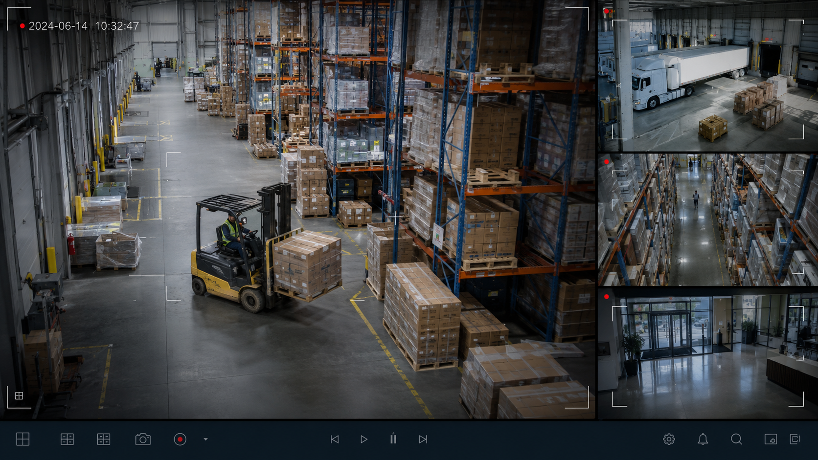 Live video monitoring for vape distribution center